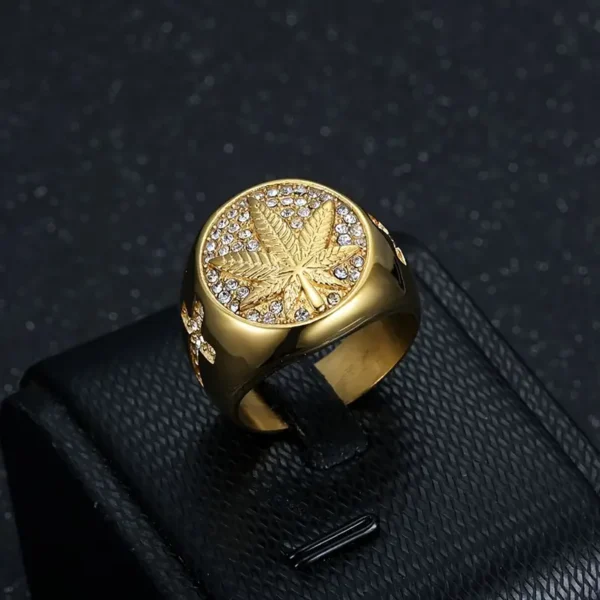 Weed Leaf Vibe Unisex Ring – A Timeless Blend of Culture & Edge - Image 4