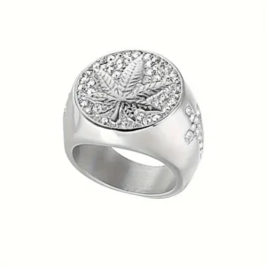 Weed Leaf Vibe Unisex Ring – A Timeless Blend of Culture & Edge