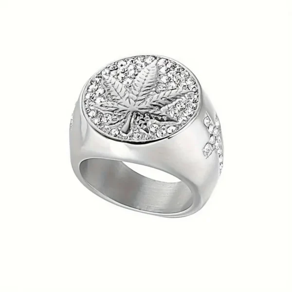 Weed Leaf Vibe Unisex Ring – A Timeless Blend of Culture & Edge - Image 2