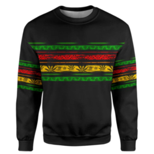 Stunner’z Vibe Colourfull weed leaf 3D Printed Sweatshirt