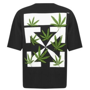 Stunnerz Vibe Men’s Oversized Cannabis Arrow Graphic T-Shirt – Drop Shoulder, Half Sleeve