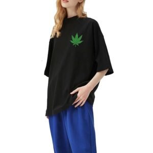 Stunnerz Vibe Unisex Pocket Side Weed Printed T-Shirt Stylish & Comfortable Tee