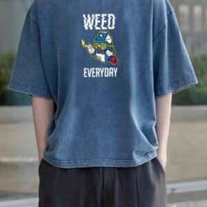 Stunnerz Vibe “WEED EVERY DAY” Graphic T-Shirt – Casual Streetwear for Men