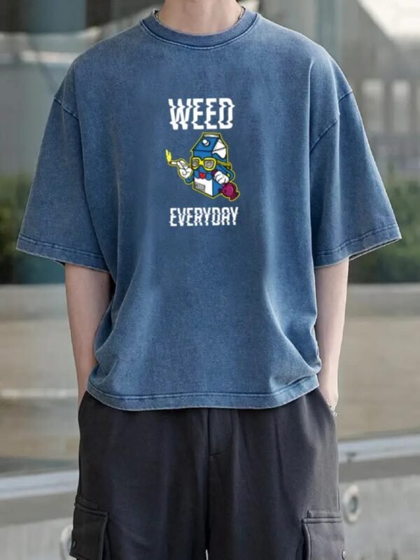 Stunnerz Vibe "WEED EVERY DAY" Graphic T-Shirt – Casual Streetwear for Men