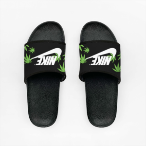 Nike Style Weed Leaf Slide Slipper– Comfortable & Stylish Slip-Ons