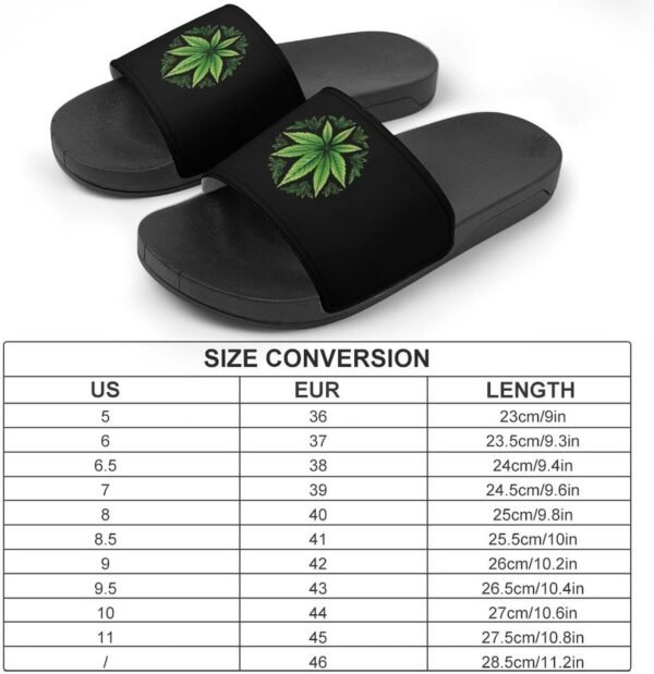 Stunner’z Vibe Cannabis Leaf Slides –  Weed Slipper for Ultimate Chill - Image 4