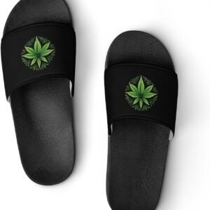 Stunner’z Vibe Cannabis Leaf Slides –  Weed Slipper for Ultimate Chill