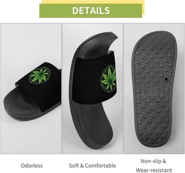 Stunner’z Vibe Cannabis Leaf Slides –  Weed Slipper for Ultimate Chill - Image 5